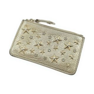JIMMY CHOO - JIMMY CHOO ジミーチュー 財布・コインケース  ゴールド 【古着】【中古】【送料無料】