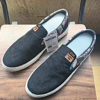 新品 26cm メンズ スリッポン ブラック シューズ 靴 男女兼用