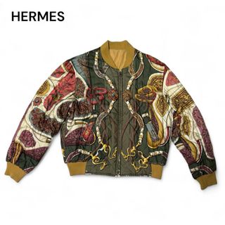 HERMES エルメス Festival 祭典 リバーシブル ブルゾン 48