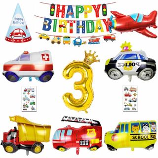 誕生日 飾り付け 男の子、大きな 車 バルーン 誕生日バルーン 3歳 男の子 誕
