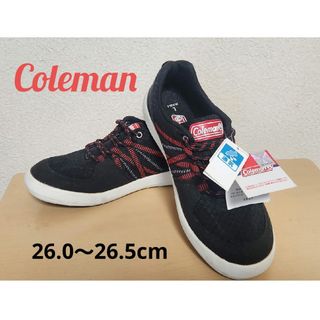 Coleman スニーカー L 26～26.5cm ブラック/レッド