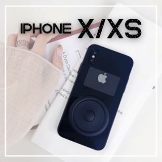 iPodデザイン iPhoneケース ブラック iPhoneX/XS 個性的