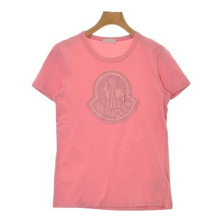 モンクレール(MONCLER)のMONCLER モンクレール Tシャツ・カットソー S ピンク 【古着】【中古】【送料無料】(カットソー(半袖/袖なし))