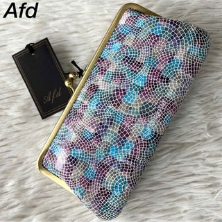 アンチフォルムデザイン(Anti-Forme Design)の【新品未使用】afd アンチフォルムデザイン　ステンドグラスレザー　がま口長財布(財布)