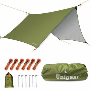 【在庫処分】Unigear 防水タープ ヘキサ 紫外線対策 UVカット 撥水加工