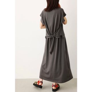 RODEO CROWNS バックリボンカットワンピース F チャコールグレー