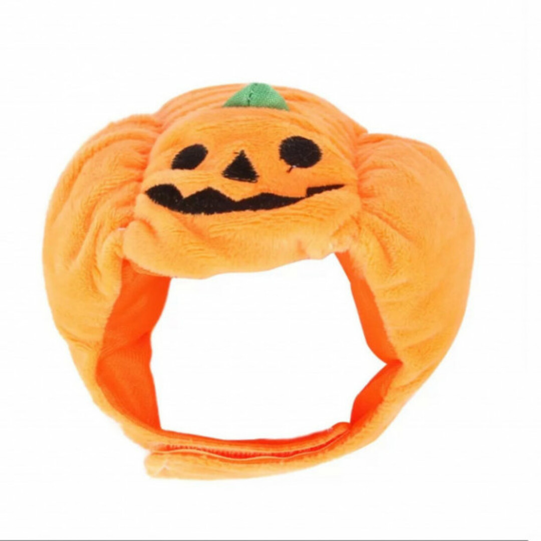 仮装 かぼちゃ帽子 ハロウィン 犬 猫 被り物 ペット服 コスプレ S その他のペット用品(犬)の商品写真
