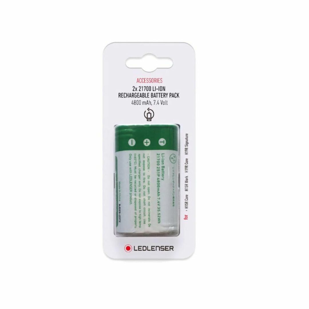 【在庫セール】ＬＥＤＬＥＮＳＥＲ Ｈ１５Ｒ／Ｈ１９Ｒ ＣＷＳ用充電池 50231 スポーツ/アウトドアのアウトドア(ライト/ランタン)の商品写真