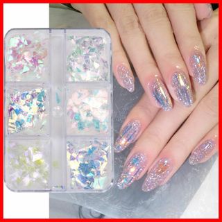 【色:A】Unikato ネイルグリッター オーロラ ネイルパーツ ネイルスパン