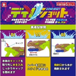 水鉄砲 恐竜 ディノショット(キャラクターグッズ)