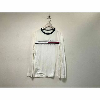 トミーヒルフィガー(TOMMY HILFIGER)の本物トミーヒルフィガーTOMMYHILFIGERロゴ刺繍長袖ロンTシャツメンズM(Tシャツ/カットソー(七分/長袖))