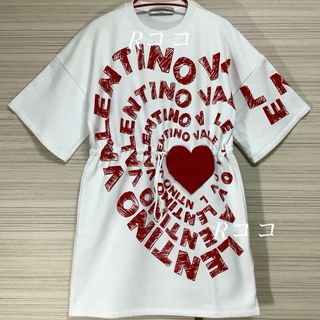 【 VALENTINO 】ヴァレンティノ★ ロゴ・装飾・ミニワンピース ★１回着