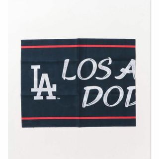 新品　MLB 手ぬぐい　ハンカチ　ハンドタオル　ブルー　ロサンゼルスドジャース(記念品/関連グッズ)