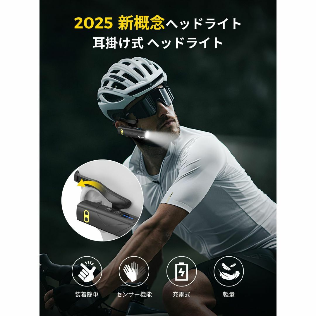 【在庫処分】Smiling Shark 充電式 LED ヘッドライト, 【新概念 スポーツ/アウトドアのアウトドア(ライト/ランタン)の商品写真