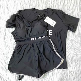 水着 セパレート スポーツ Tシャツ セット L(水着)