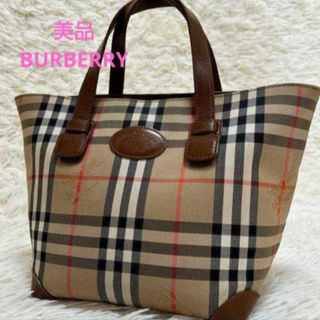 バーバリー(BURBERRY)の【美品】BURBERRY トートバッグ ノバチェック シャドーホース(トートバッグ)