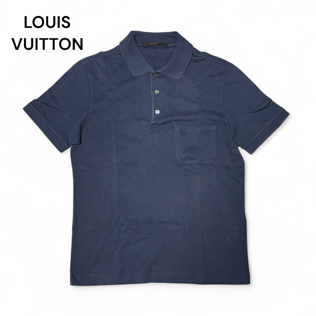 LOUIS VUITTON(ルイヴィトン)のLOUIS VUITTON ルイヴィトン ダミエ ポロシャツ XS メンズのトップス(ポロシャツ)の商品写真