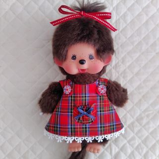 ハンドメイド♪モンチッチSサイズ向け♪ポケット付きジャンパースカート♪