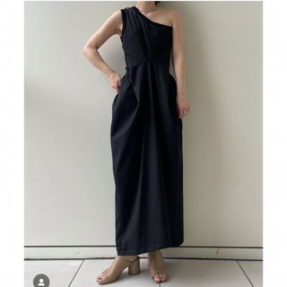 イロット(IIROT)のIIROT イロット ジャージードレス ロングワンピース ブラック 1(ロングワンピース/マキシワンピース)