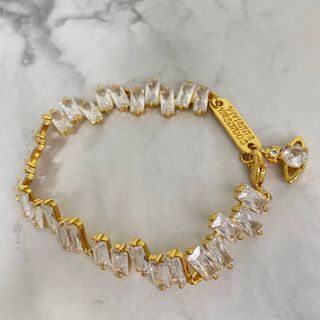 Vivienne Westwood - ヴィヴィアン ラインストーンブレスレット ゴールド