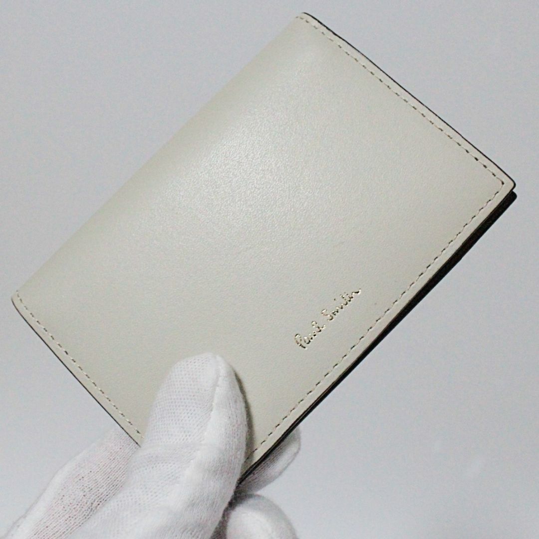 Paul Smith(ポールスミス)の新品 ポールスミス サプルレザーシリーズ パスケース アイボリー　Ｋ5384 レディースのファッション小物(名刺入れ/定期入れ)の商品写真