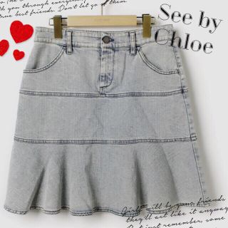 シーバイクロエ(SEE BY CHLOE)の☆4月閉店☆Ayuiママさま専用♡シーバイクロエデニムスカート(ミニスカート)