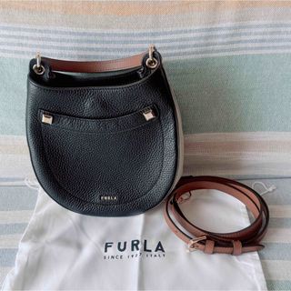 FURLA - FURLA　アフロディーテ　ショルダーバッグ　バイカラー　ブラック