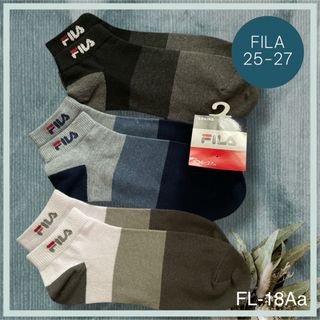 フィラ(FILA)の【フィラ】3色切替えがとっても素敵❣️メンズソックス　3足組(ソックス)
