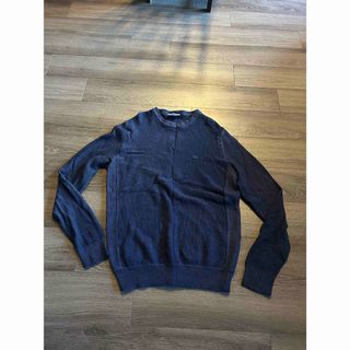 ラコステ(LACOSTE)のLACOSTE ネイビー ニットセーター Lサイズ(ニット/セーター)