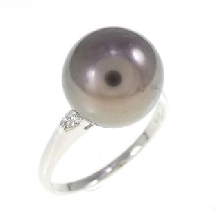 PT900 黒蝶パール リング 10.4mm(リング(指輪))