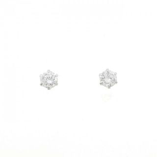 PT900 ソリティア ダイヤモンド ピアス 0.50CT(ピアス)