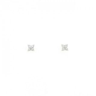 K18WG/K14WG ダイヤモンド ピアス 0.08CT(ピアス)