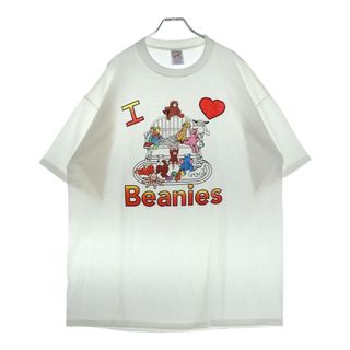 VINTAGE ヴィンテージ 00s 1997 I Love Beanies TEE フロントプリント半袖Tシャツ カットソー ホワイト(Tシャツ/カットソー(半袖/袖なし))