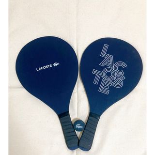ラコステ(LACOSTE)のラコステ　LACOSTE スカッシュラケット黒2本　ゴムボール1個　付属袋付き　(ラケット)