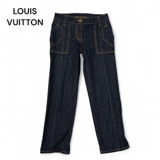 ルイヴィトン(LOUIS VUITTON)のLOUIS VUITTON ルイヴィトン ステッチ デニム ボトムス 34(デニム/ジーンズ)