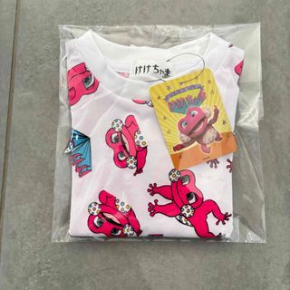 新品タグ付き　けけちゃま総柄Ｔシャツ ライト ピンク　90サイズ