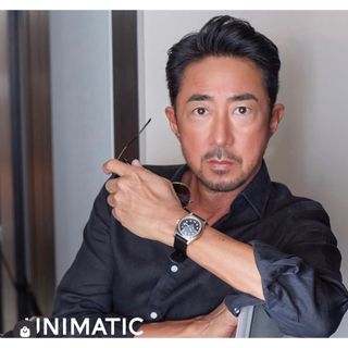 ROLEX - UNIMATIC 自動巻き時計 ブラック　美品