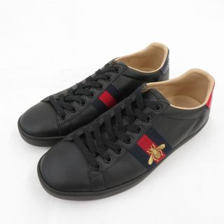 グッチ(GUCCI)の【瀬戸大橋店】 中古 GUCCI | グッチ スニーカー エース エンブロイダリー付き 431942 サイズ：EU37(約24.0cm) ブラック 【135】(スニーカー)