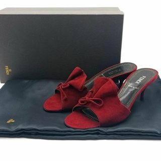 フェンディ(FENDI)の美品 フェンディ FENDI サンダル スエード 10-25072406(サンダル)