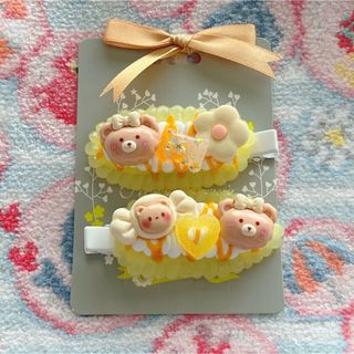 *【1点物】ホイップデコ　ヘアピン　ヘアクリップ　ハンドメイド　少しおまけ*