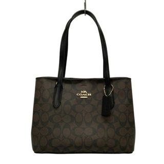 コーチ(COACH)のCOACH(コーチ) ハンドバッグ美品  シグネチャー ミニ アベニュー キャリーオール 73293 ブラウン×ダークブラウン(ハンドバッグ)
