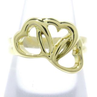 ティファニー(Tiffany & Co.)のTIFFANY&Co.(ティファニー) リング美品  トリプルハート K18YG ハート(リング(指輪))