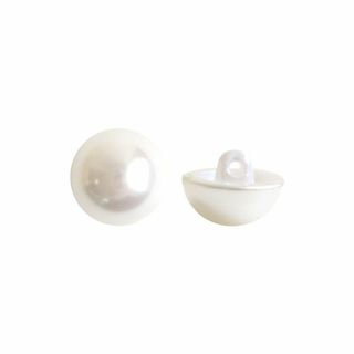 日本紐釦貿易(Nippon Chuko) パール半丸ボタン 10個入 φ10mm