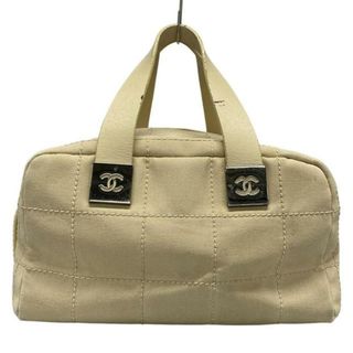 シャネル(CHANEL)のCHANEL(シャネル) ハンドバッグ チョコバー/ワイルドステッチ アイボリー ココマーク(ハンドバッグ)