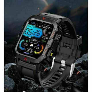 【新品未使用】大画面スマートウォッチ LAXASFIT Q11 BK