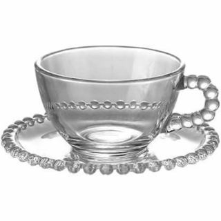 コップ コーヒーカップ カップ ソーサー セット 耐熱ガラス ティーカップ 透明