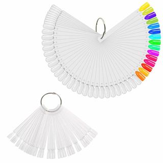 【新着商品】SANJAOYEE ネイル カラーチャート 約50枚×２個セット 扇