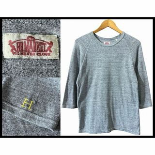 ハリウッドランチマーケット(HOLLYWOOD RANCH MARKET)のG② XL ハリウッドランチマーケット Hロゴ刺繍 ストレッチ 七分袖 Tシャツ(Tシャツ/カットソー(七分/長袖))
