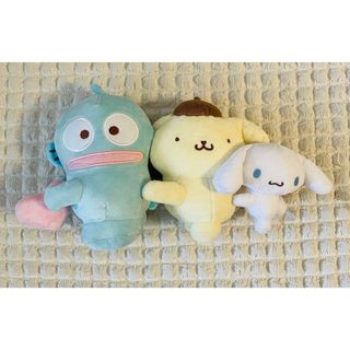 サンリオ(サンリオ)のサンリオくじ　ラスト1賞ぬいぐるみ　ハンギョドン、ポムポムプリン、シナモロール(キャラクターグッズ)