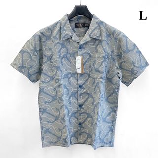 RRL - 25SS新品 RRL インディゴ キャンプ シャツ 半袖 アロハ キャンプ L